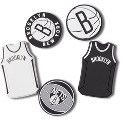 Women / Men Crocs - NBA Brooklyn Nets 5 Pack Jibbitz™ charms