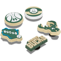 Women / Men Crocs - NBA Milwaukee Bucks 5 Pack Jibbitz™ charms