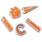 Women / Men / Kids Crocs - Clemson Univ 5 Pack Jibbitz™ charms