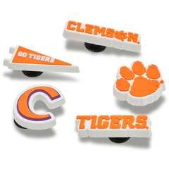 Women / Men / Kids Crocs - Clemson Univ 5 Pack Jibbitz™ charms