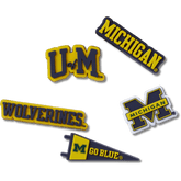 Women / Men Crocs - University of Michigan 5 Pack Jibbitz™ charms