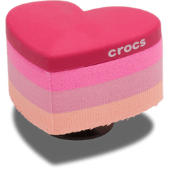 Women / Men Crocs - Stacked Pink Heart Jibbitz™ charms