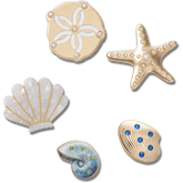 Women / Men Crocs - Gold Seashell 5 Pack Jibbitz™ charms