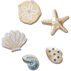 Women / Men Crocs - Gold Seashell 5 Pack Jibbitz™ charms
