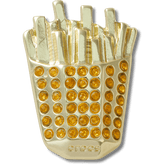 Women / Men Crocs - Gold French Fries Jibbitz™ charms