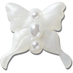 Women / Men Crocs - Meta Jelly White Butterfly Jibbitz™ charms
