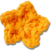 Women / Men Crocs - Crafted Crochet Orange Star Jibbitz™ charms