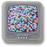Women / Men Crocs - Lights Up Pixelated TV Jibbitz™ charms