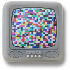 Women / Men Crocs - Lights Up Pixelated TV Jibbitz™ charms