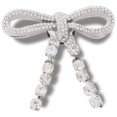 Women / Men Crocs - Silver Gem Bow Jibbitz™ charms