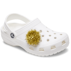 Women / Men Crocs - Gold Tinsel Pom Jibbitz™ charms