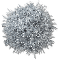 Women / Men Crocs - Silver Tinsel Pom Jibbitz™ charms