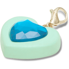 Women / Men / Kids Crocs - Blue Heart Sim Gem Charm Jibbitz Shoe Charm