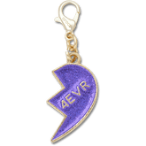 Women / Men / Kids Crocs - Purple Glitter BFF Charm Right Jibbitz Shoe Charm