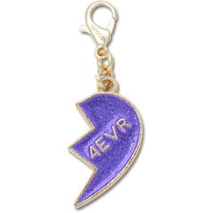 Women / Men / Kids Crocs - Purple Glitter BFF Charm Right Jibbitz Shoe Charm
