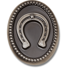 Women / Men Crocs - Silver Horseshoe Jibbitz™ charms