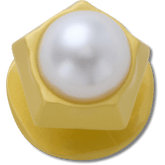 Women / Men Crocs - Gold Pentagon Pearl Jibbitz™ charms