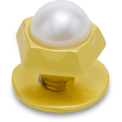 Women / Men Crocs - Gold Pentagon Pearl Jibbitz™ charms