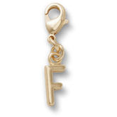Women / Men / Kids Crocs - Gold Letter F Charm Jibbitz™ charms