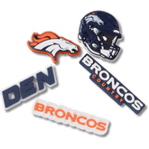 Women / Men Crocs - NFL Denver Broncos 5 Pack Jibbitz Shoe Charm