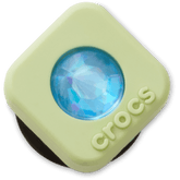 Women / Men Crocs - Green PVC Square SMT Gem Jibbitz™ charms