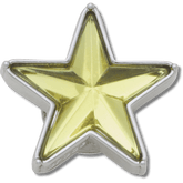 Women / Men Crocs - Silver and Green SMT Gem Star Jibbitz™ charms