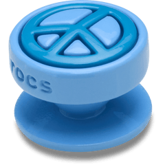 Women / Men Crocs - Blue Peace Sign Icon Jibbitz™ charms
