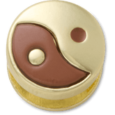 Women / Men Crocs - Brown Yin Yang Icon Jibbitz™ charms