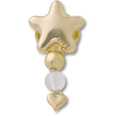 Women / Men Crocs - Gold Star with Heart Dangle Jibbitz™ charms