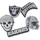 Women / Men Crocs - NFL Las Vegas Raiders 5 Pack Jibbitz Shoe Charm