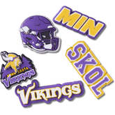 Women / Men Crocs - NFL Minnesota Vikings 5 Pack Jibbitz Shoe Charm