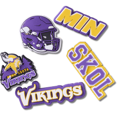 Women / Men Crocs - NFL Minnesota Vikings 5 Pack Jibbitz Shoe Charm