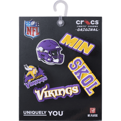 Women / Men Crocs - NFL Minnesota Vikings 5 Pack Jibbitz Shoe Charm
