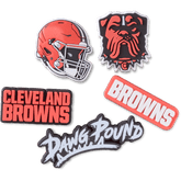 Women / Men Crocs - NFL Cleveland Browns 5 Pack Jibbitz Shoe Charm