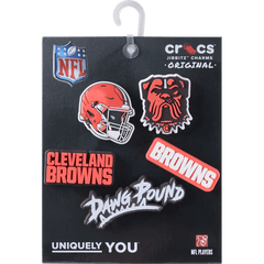 Women / Men Crocs - NFL Cleveland Browns 5 Pack Jibbitz Shoe Charm