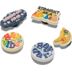 Women / Men Crocs - Irreverent Pride 5 Pack Jibbitz™ charms
