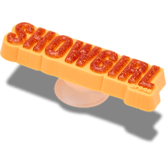 Women / Men Crocs - Orange Glitter Sign Jibbitz™ charms