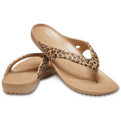 Women Crocs - Women's Kadee II Leopard Flip