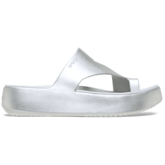 Women Crocs - Getaway Metallic Platform Toe Loop