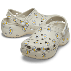 Women Crocs - Classic Platform Floral Clog