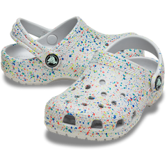 Kids Crocs - Toddler Classic Glow Paint Splatter Clog