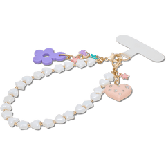 Women / Kids Crocs - Beaded Heart Flower Phone Wristlet