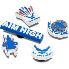 Women / Men / Kids Crocs - Armed Forces US Air Force 5Pck Jibbitz Shoe Charm