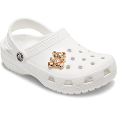 Women / Men Crocs - Gold Teddy Bear Jibbitz Shoe Charm