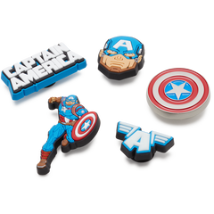 Women / Men / Kids Crocs - Captain America 5 Pack Jibbitz™ charms