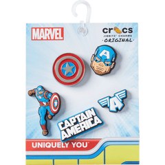 Women / Men / Kids Crocs - Captain America 5 Pack Jibbitz™ charms