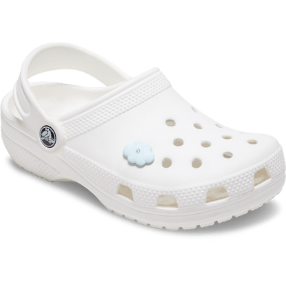 Women / Men Crocs - Blue Flower With Crystal Jibbitz™ charms