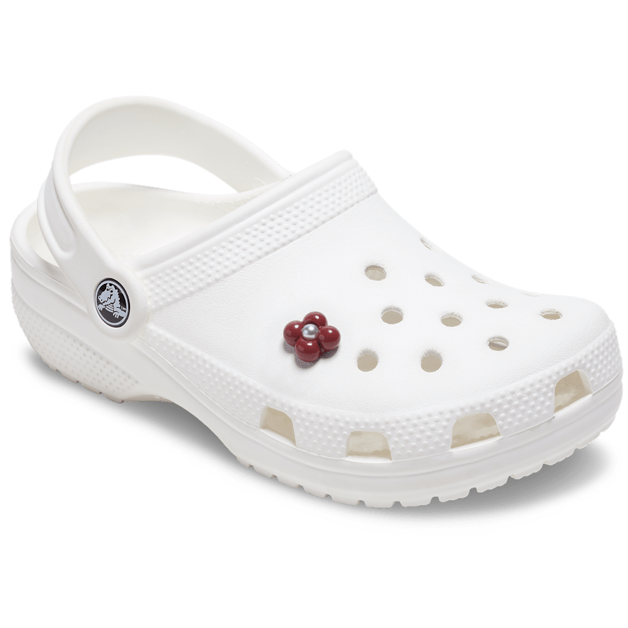 Women / Men Crocs - Expressive Floral Maroon Jibbitz™ charms