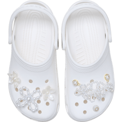 Women / Men Crocs - White Pearl Beaded 5 Pack Jibbitz™ charms