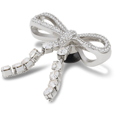 Women / Men Crocs - Silver Gem Bow Jibbitz™ charms